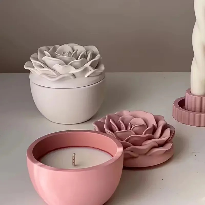 Candle Making Jars With Lids - قالب سيليكون عالي الجودة لصنع شموع