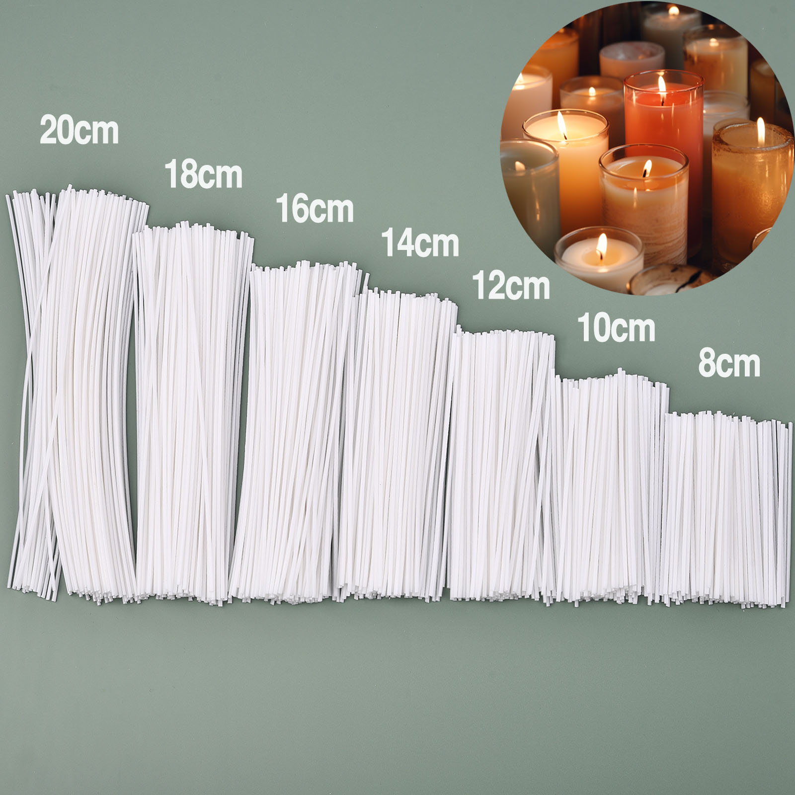 Candle Making Instructions - مجموعة فتائل شموع قطنية مشمعة ،