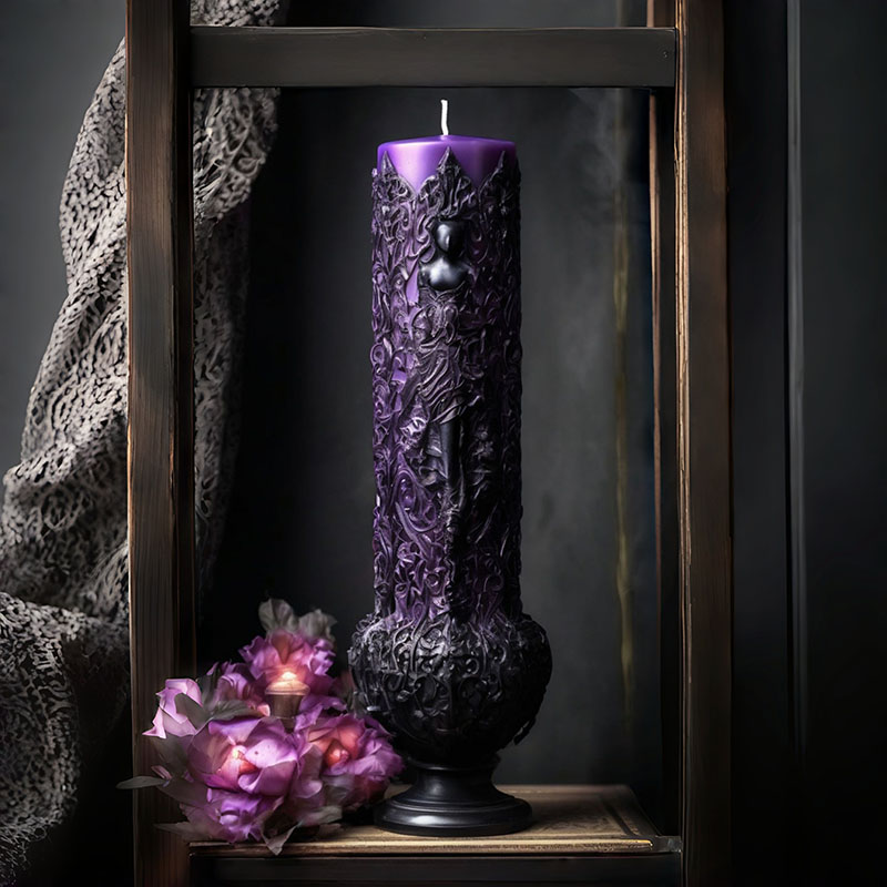 Candle Making Vinings - قالب سيليكون ثلاثي الأبعاد بتصميم عمود
