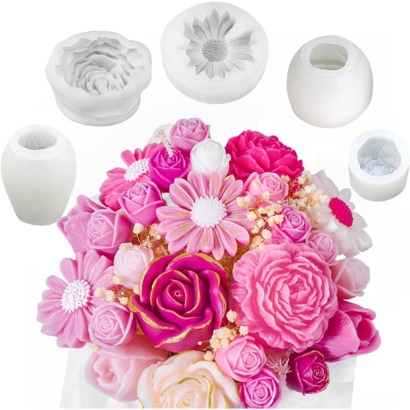 Candle Making Party - مجموعة قوالب شموع على شكل 5