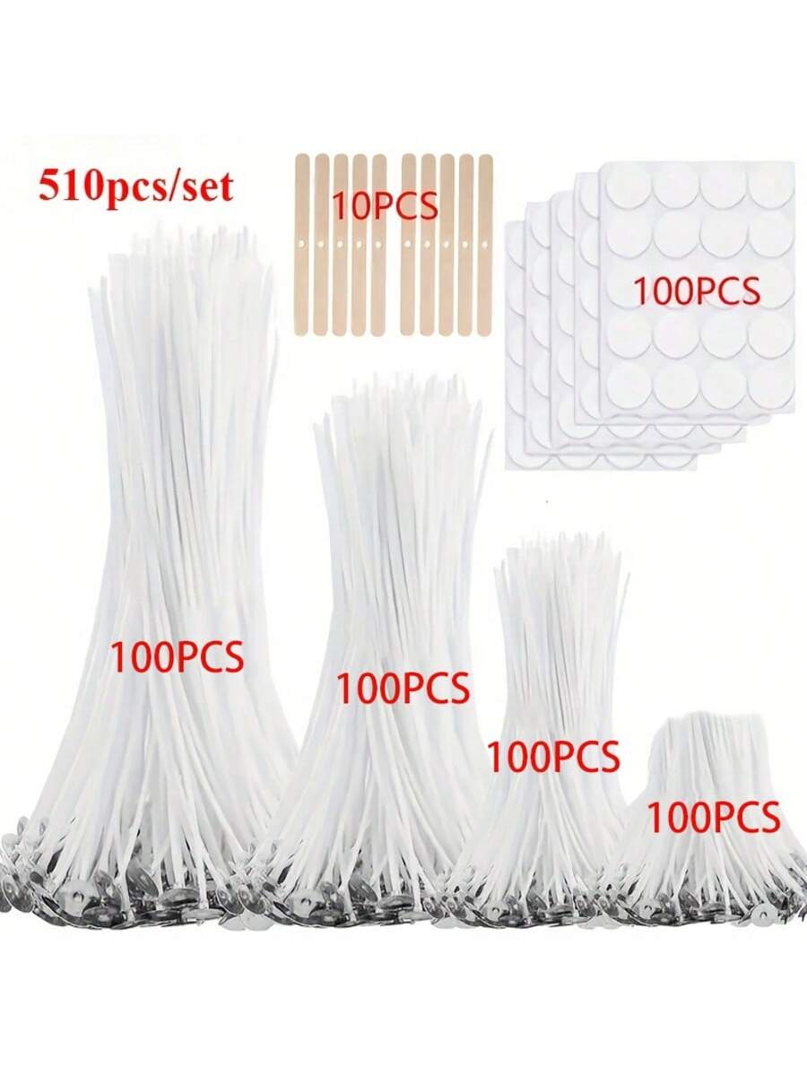 Candle Making Instructions - مجموعة مستلزمات صناعة الشموع 310/510 قطع،