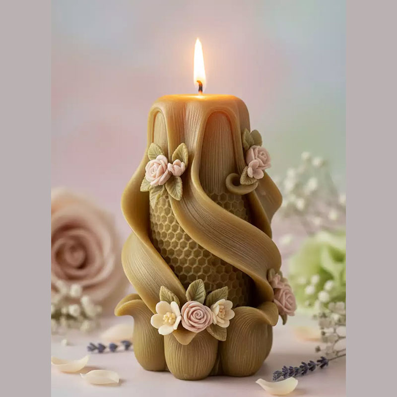 قالب سيليكون بتصميم غابوي على  - مراجعة Candle Making Vinings وسعره
