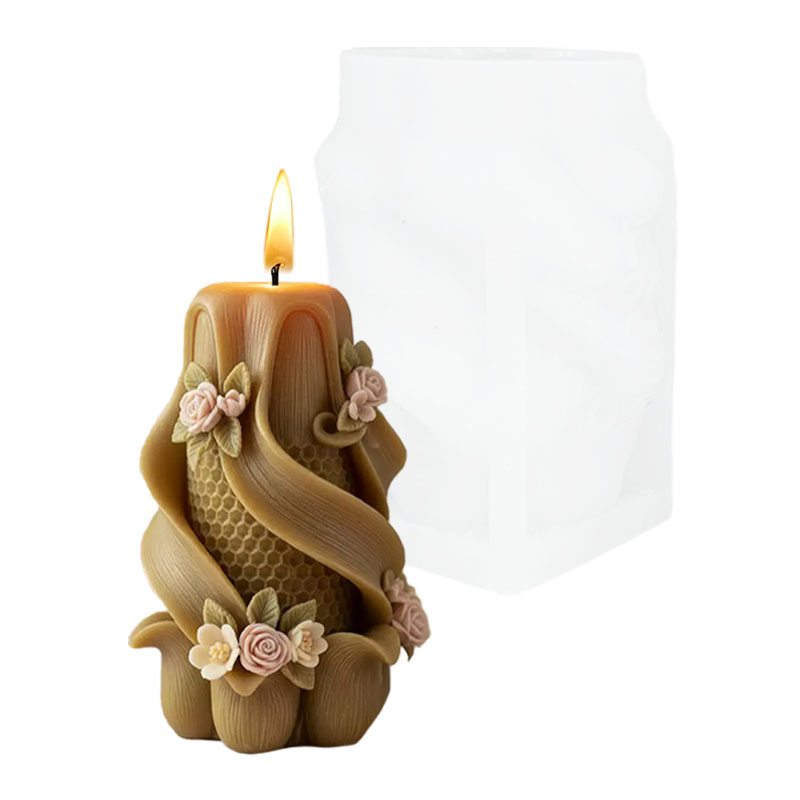 قالب سيليكون بتصميم غابوي على  - مراجعة Candle Making Vinings وسعره