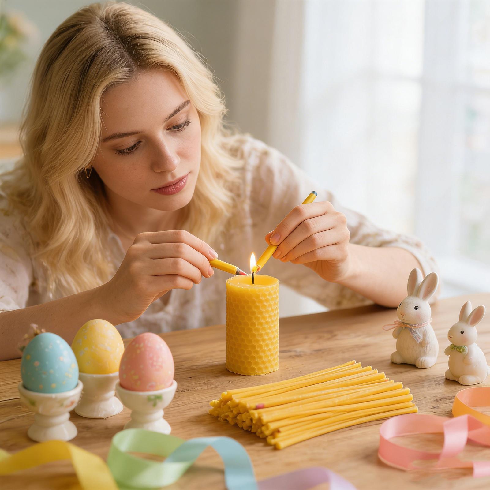 أعواد شمع العسل لتزيين البيض 1 - مراجعة Candle Making Party وسعره