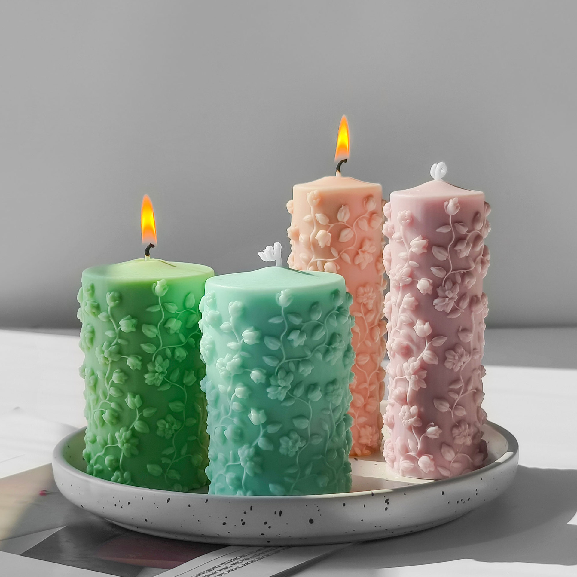 ثلاثية الأبعاد اسطوانة تنقش فا - مراجعة Candle Making Vinings وسعره