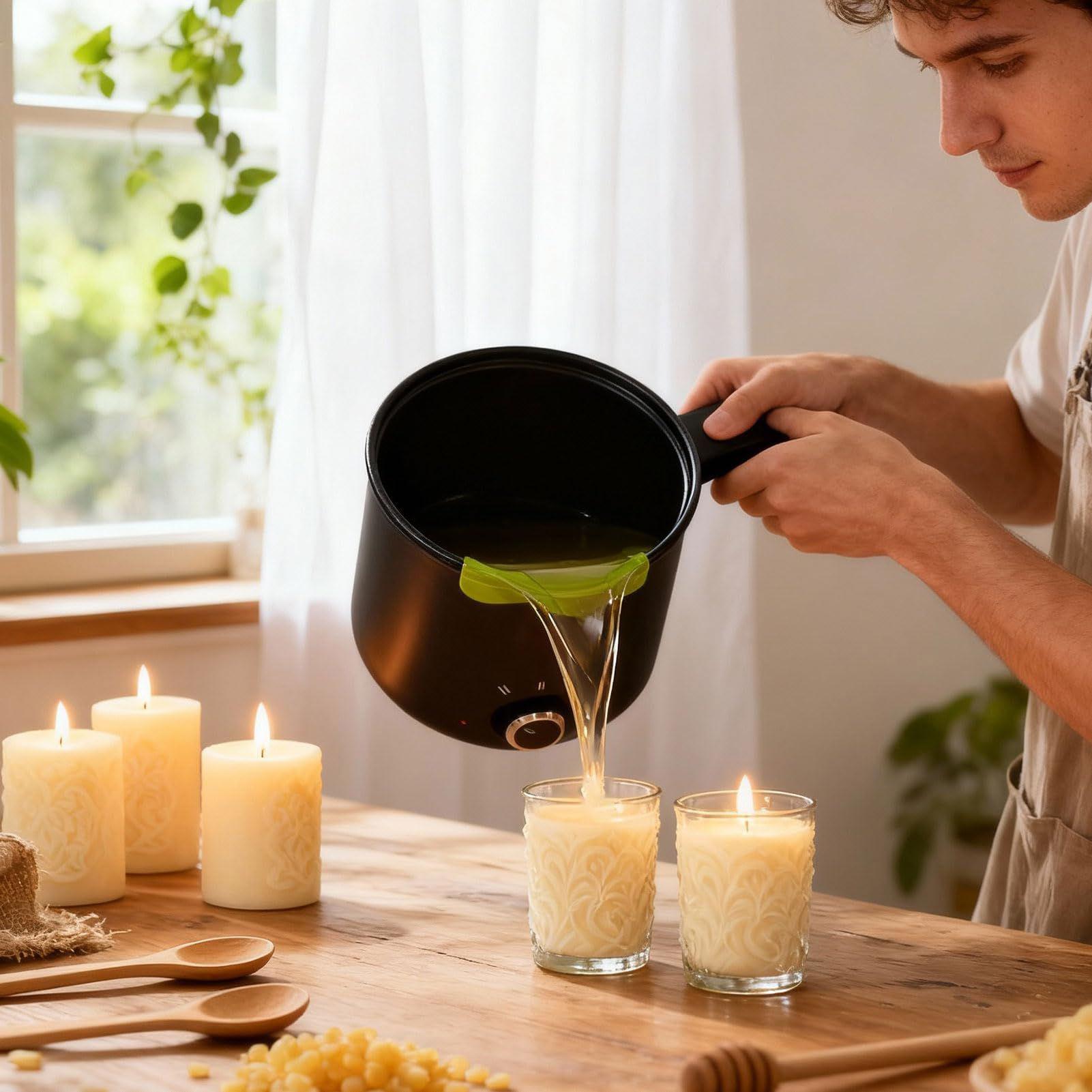 وعاء كهربائي لصهر شمع الشموع س - مراجعة Candle Making Things وسعره