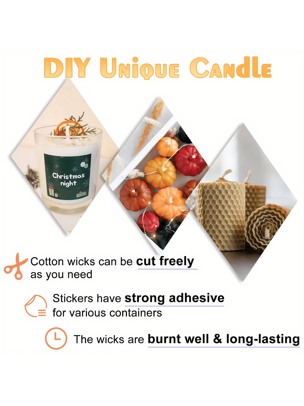 فتيل شمع بطول 200 قدم - فتيل ش - مراجعة Candle Making Instructions وسعره